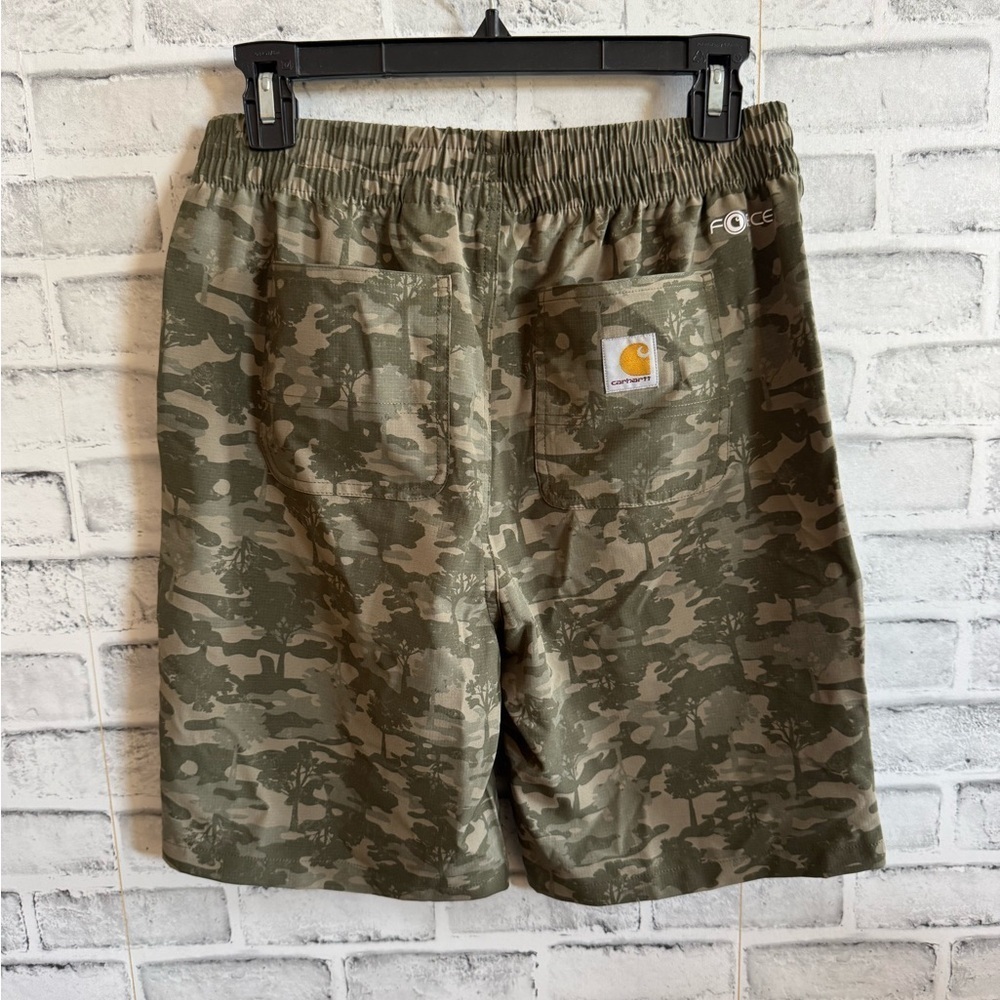 NWT! Boy’s Carhartt T rugged flex camouflage work shorts Size Large 14/16 - Picture 2 of 4